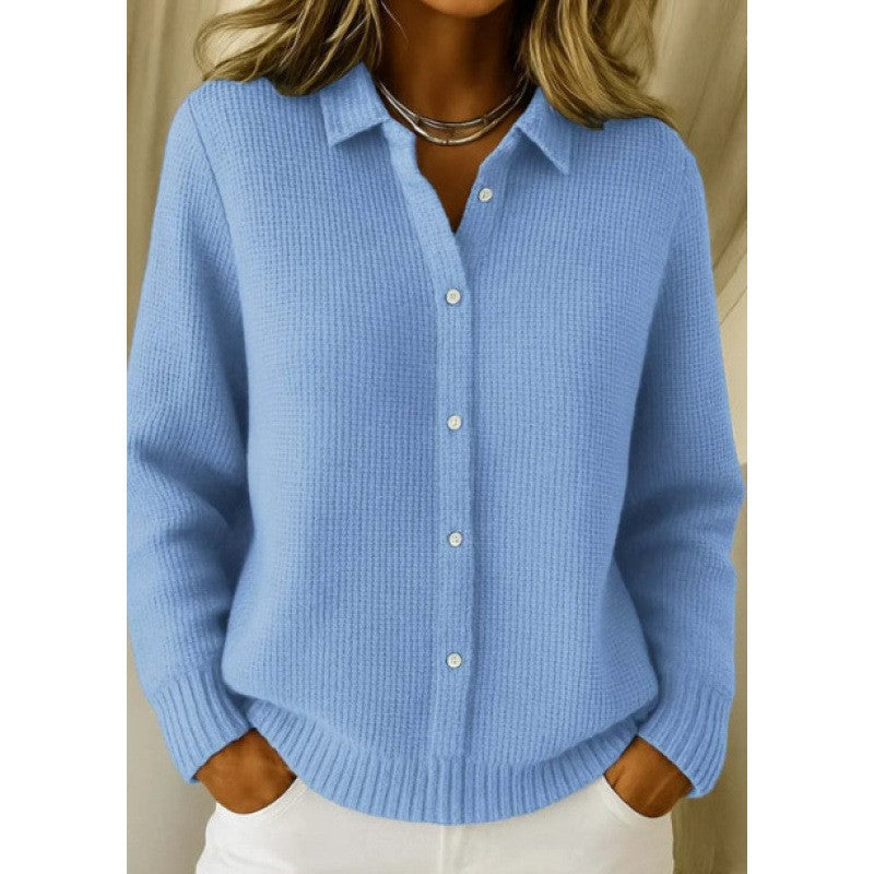 Cardigan tricoté à boutons pour femme